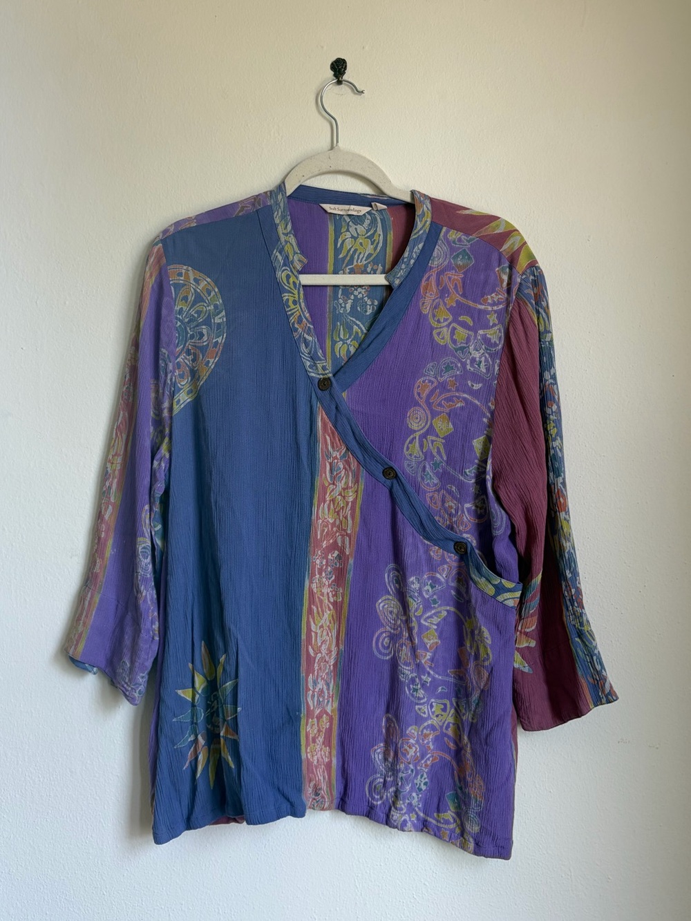 Soft Surroundings Rayon Wrap Tunic Top